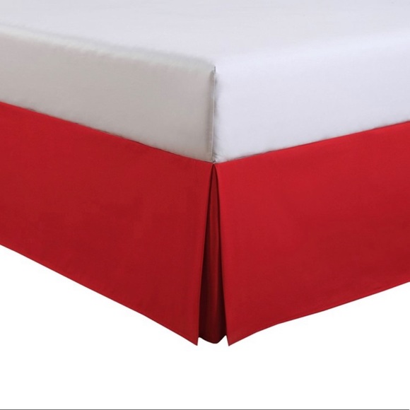 NWT Red Tailored Twin Bedskirt RE Room Essentials - Picture 2 of 5
